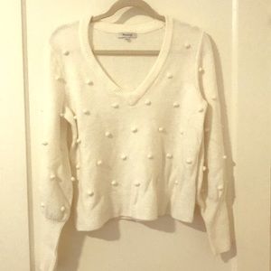 White Pom-Pom sweater